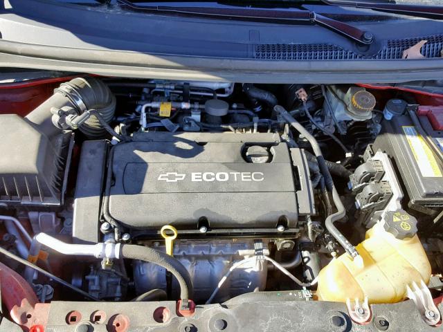 1G1JA5SHXC4112618 - 2012 CHEVROLET SONIC LS 红色 照片 7