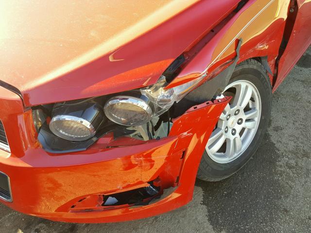 1G1JA5SHXC4112618 - 2012 CHEVROLET SONIC LS 红色 照片 9