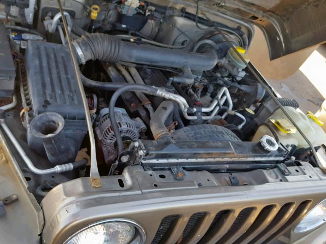 1J4FA59SX3P312812 - 2003 JEEP WRANGLER / BROWN photo 7