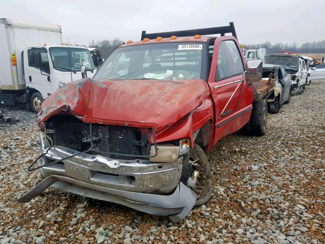 3B6MF3664XM503054 - 1999 DODGE RAM 3500 RED photo 2