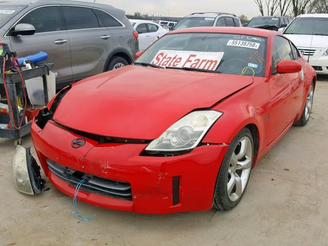 JN1BZ34E38M751235 - 2008 NISSAN 350Z COUPE RED photo 2