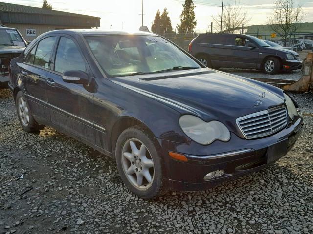 WDBRF61J31F131243 - 2001 MERCEDES-BENZ C 240 BLUE photo 1