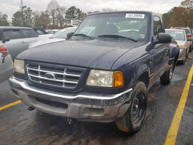 1FTYR10D53PB56984 - 2003 FORD RANGER BLUE photo 2