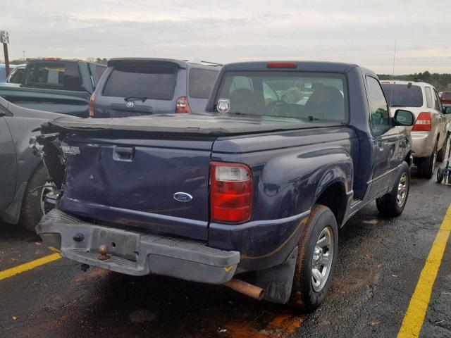 1FTYR10D53PB56984 - 2003 FORD RANGER BLUE photo 4