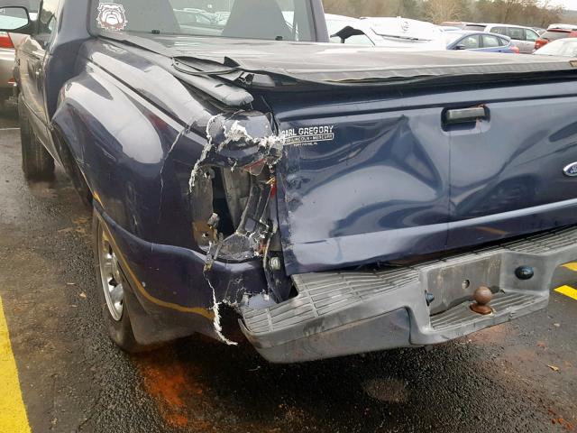 1FTYR10D53PB56984 - 2003 FORD RANGER BLUE photo 9