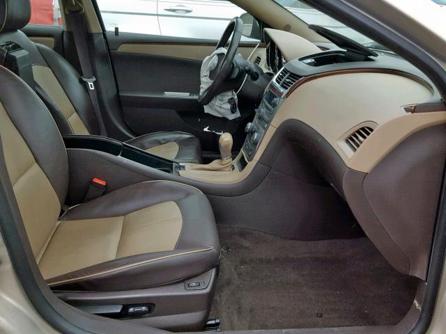 1G1ZE5EB1AF122700 - 2010 CHEVROLET MALIBU LTZ ბეჟი ფოტო 5