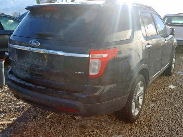 1FMHK8F82CGA01912 - 2012 FORD EXPLORER L BLACK photo 4