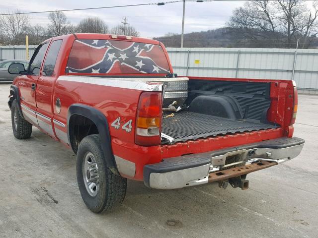 1GTGK29U9XZ527096 - 1999 GMC NEW SIERRA RED photo 3