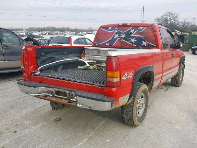 1GTGK29U9XZ527096 - 1999 GMC NEW SIERRA RED photo 4