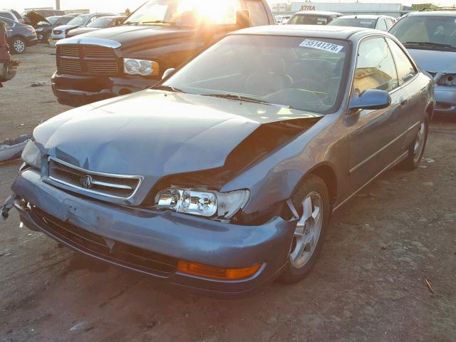 19UYA2258VL014613 - 1997 ACURA 3.0CL BLUE photo 2