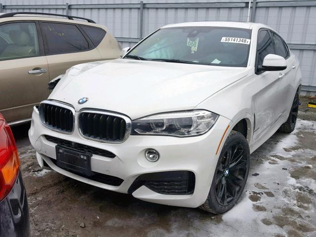 5UXKU2C57G0N82865 - 2016 BMW X6 XDRIVE3 WHITE photo 2