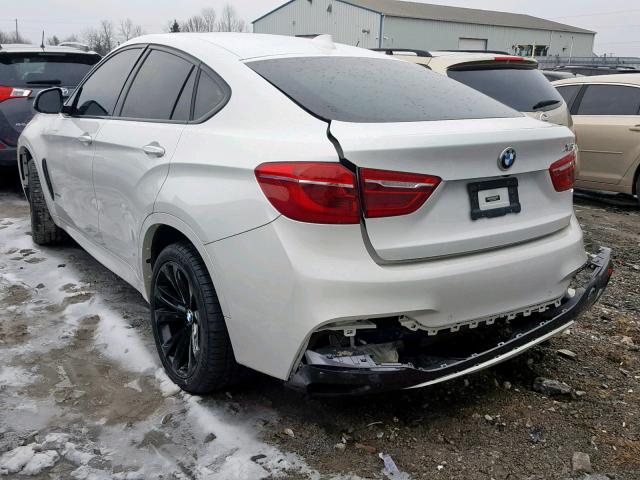 5UXKU2C57G0N82865 - 2016 BMW X6 XDRIVE3 WHITE photo 3