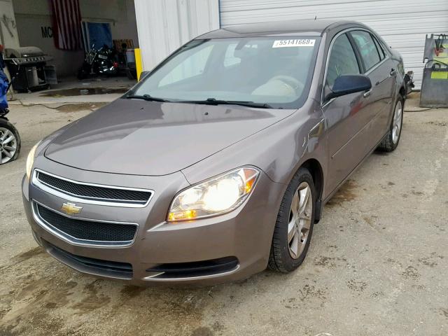 1G1ZB5E19BF324637 - 2011 CHEVROLET MALIBU LS BROWN photo 2