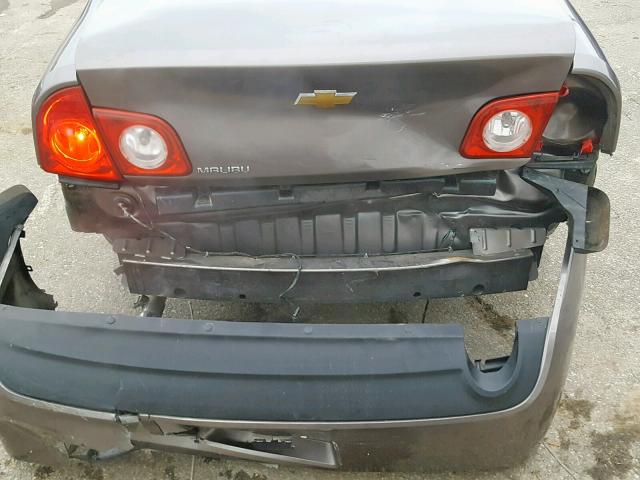 1G1ZB5E19BF324637 - 2011 CHEVROLET MALIBU LS BROWN photo 9
