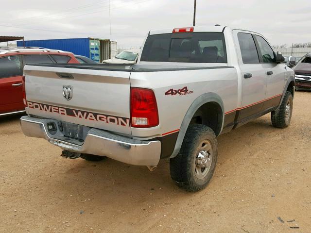 3D7TT2CT1AG139515 - 2010 DODGE RAM 2500 SILVER photo 4