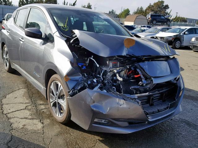 1N4AZ1CP9JC302000 - 2018 NISSAN LEAF S GRAY photo 1