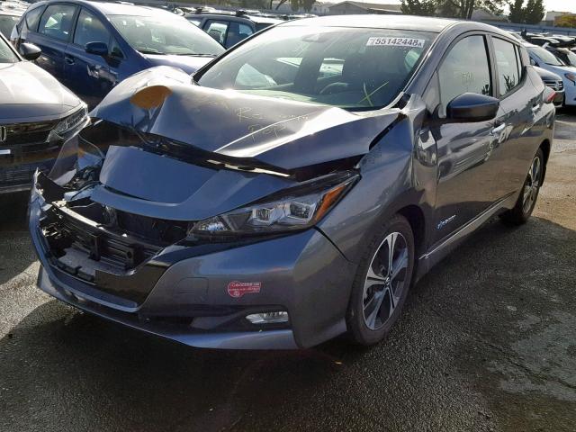 1N4AZ1CP9JC302000 - 2018 NISSAN LEAF S GRAY photo 2