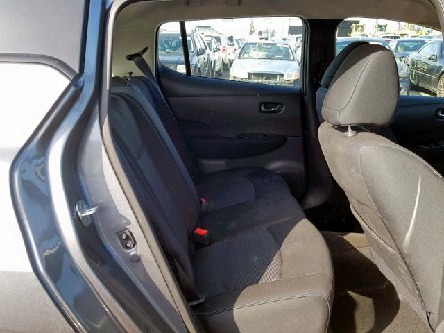 1N4AZ1CP9JC302000 - 2018 NISSAN LEAF S GRAY photo 6