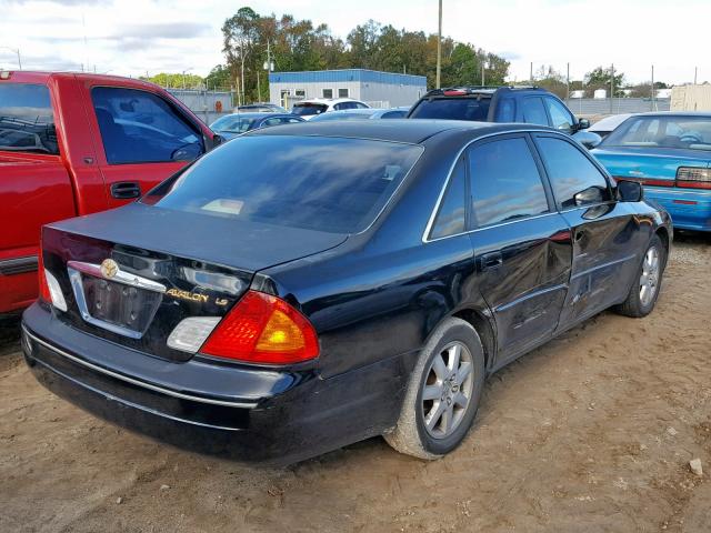 4T1BF28B3YU022518 - 2000 TOYOTA AVALON XL BLACK photo 4