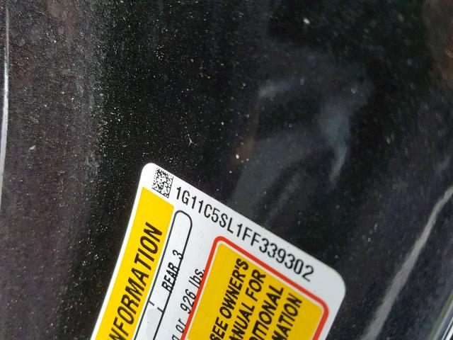 1G11C5SL1FF339302 - 2015 CHEVROLET MALIBU 1LT 棕色 照片 10