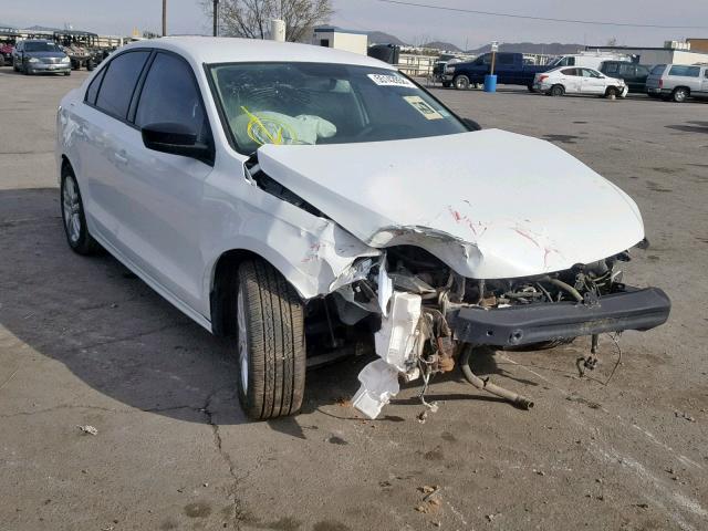 3VW2K7AJ0FM223130 - 2015 VOLKSWAGEN JETTA BASE WHITE photo 1