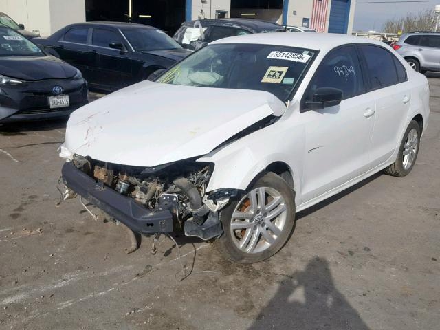 3VW2K7AJ0FM223130 - 2015 VOLKSWAGEN JETTA BASE WHITE photo 2