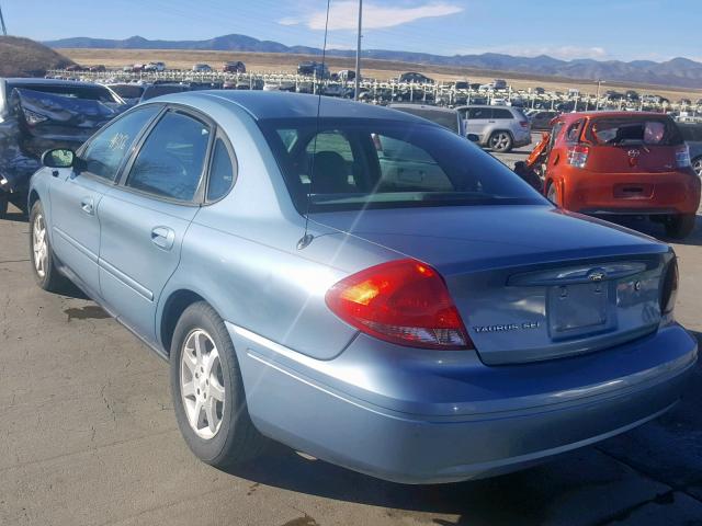 1FAFP56U76A236859 - 2006 FORD TAURUS SEL BLUE photo 3