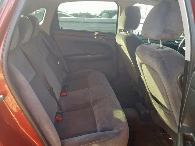 2G1WT57N391297615 - 2009 CHEVROLET IMPALA 1LT RED photo 6