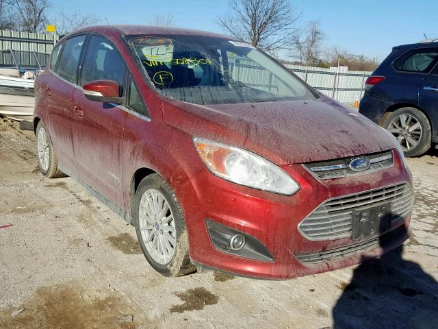 1FADP5BU4DL508301 - 2013 FORD C-MAX SEL MAROON photo 1