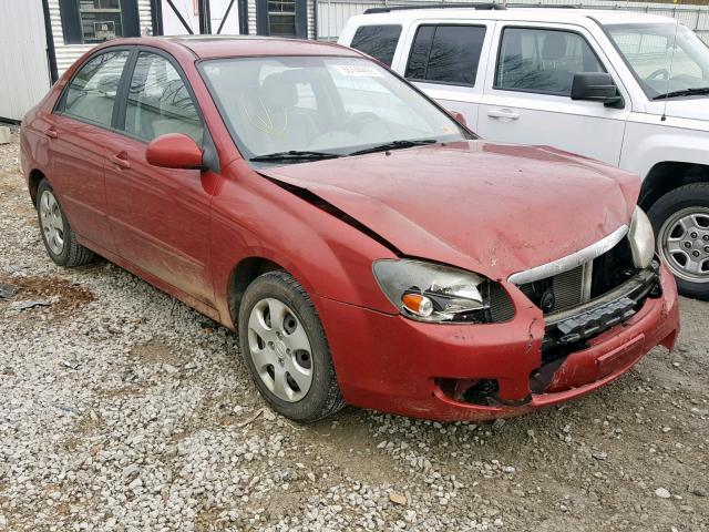 KNAFE221195660705 - 2009 KIA SPECTRA EX RED photo 1