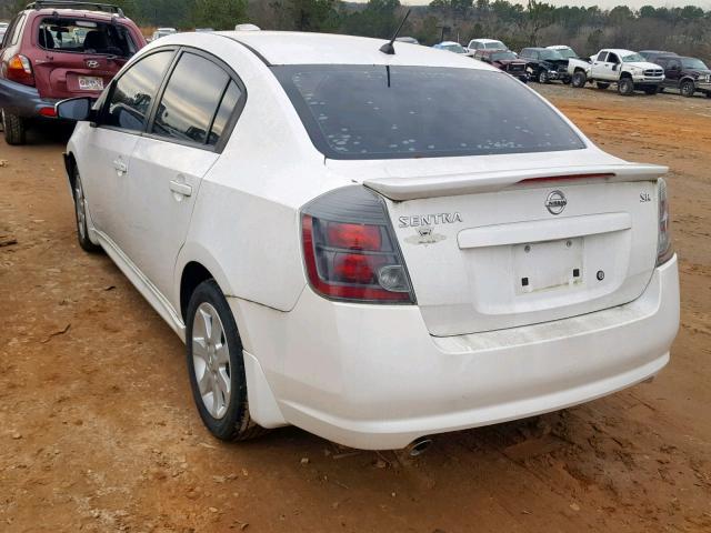 3N1AB6AP9BL620240 - 2011 NISSAN SENTRA 2.0 WHITE photo 3