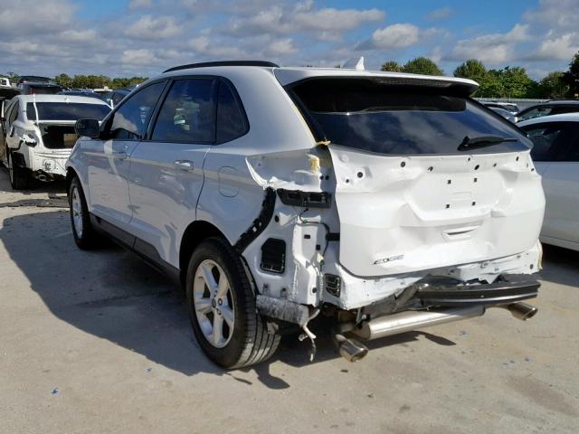 2FMTK3G84FBB89534 - 2015 FORD EDGE SE WHITE photo 3