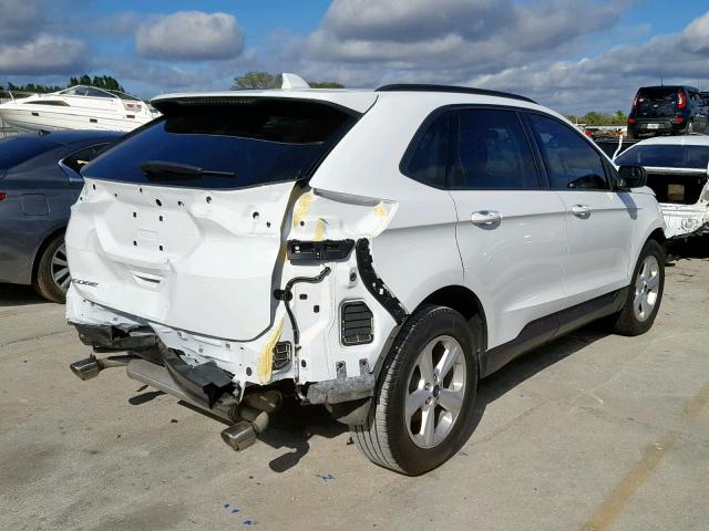 2FMTK3G84FBB89534 - 2015 FORD EDGE SE WHITE photo 4