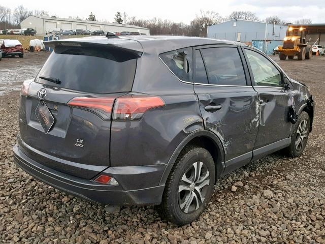 JTMBFREV7HJ171186 - 2017 TOYOTA RAV4 LE GRAY photo 4