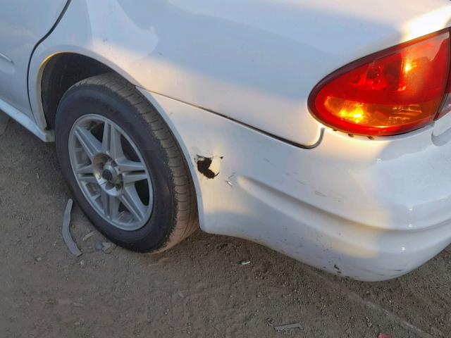 1G3NL52E44C149552 - 2004 OLDSMOBILE ALERO GL WHITE photo 9