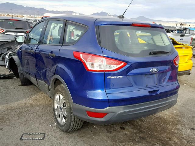 1FMCU0F77DUA40527 - 2013 FORD ESCAPE S BLUE photo 3