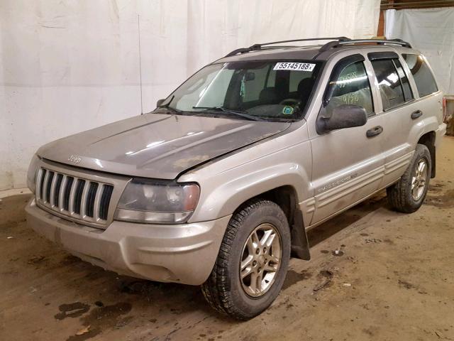 1J4GW48N94C136677 - 2004 JEEP GRAND CHER SILVER photo 2