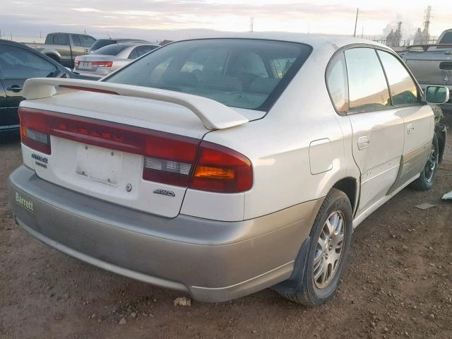 4S3BE686747204233 - 2004 SUBARU LEGACY OUT WHITE photo 4