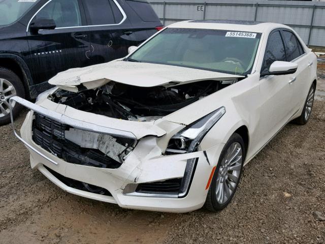 1G6AR5SX1E0141283 - 2014 CADILLAC CTS LUXURY WHITE photo 2