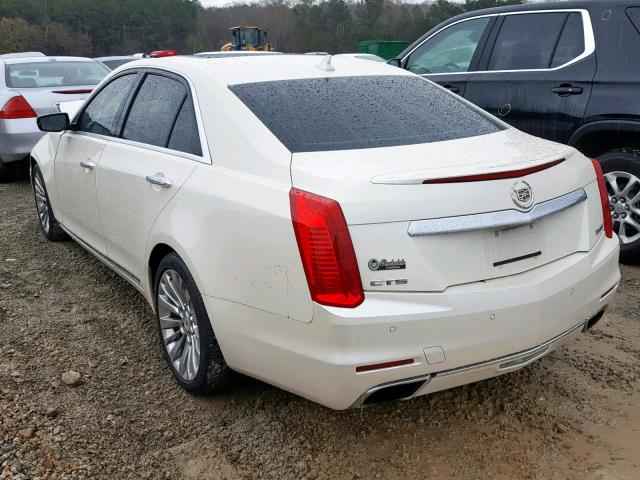 1G6AR5SX1E0141283 - 2014 CADILLAC CTS LUXURY WHITE photo 3