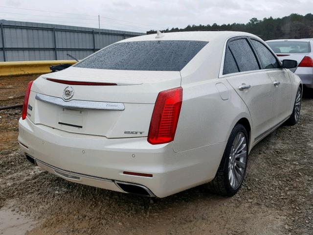 1G6AR5SX1E0141283 - 2014 CADILLAC CTS LUXURY WHITE photo 4