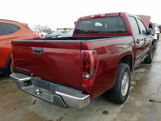 1GCCS139778123166 - 2007 CHEVROLET COLORADO BURGUNDY photo 4