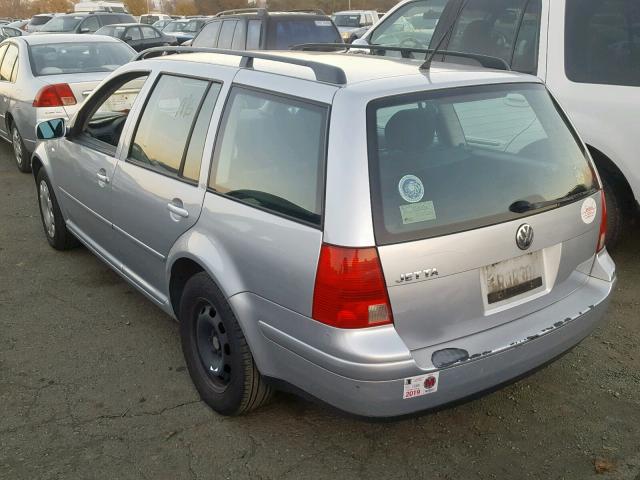 WVWSK61J31W573146 - 2001 VOLKSWAGEN JETTA GLS SILVER photo 3