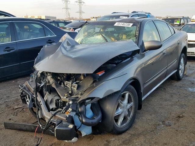 1G3NL52E12C176141 - 2002 OLDSMOBILE ALERO GL BROWN photo 2