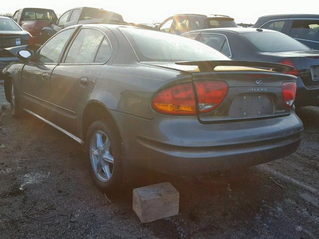 1G3NL52E12C176141 - 2002 OLDSMOBILE ALERO GL BROWN photo 3