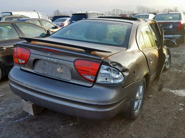 1G3NL52E12C176141 - 2002 OLDSMOBILE ALERO GL BROWN photo 4