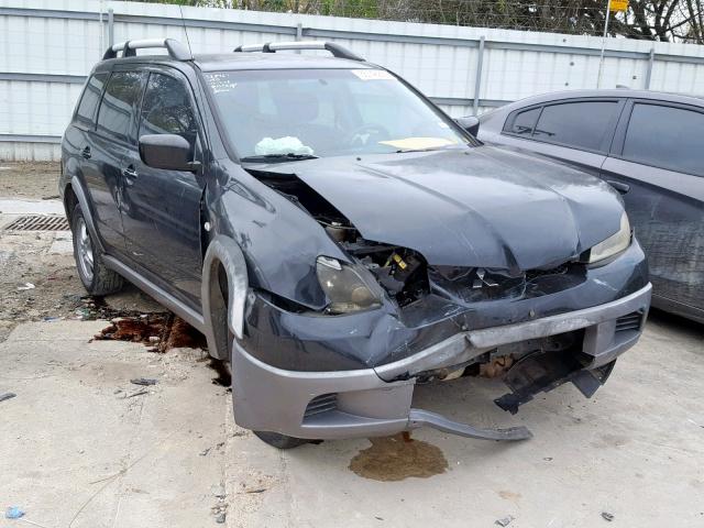 JA4LX31G53U098598 - 2003 MITSUBISHI OUTLANDER BLACK photo 1