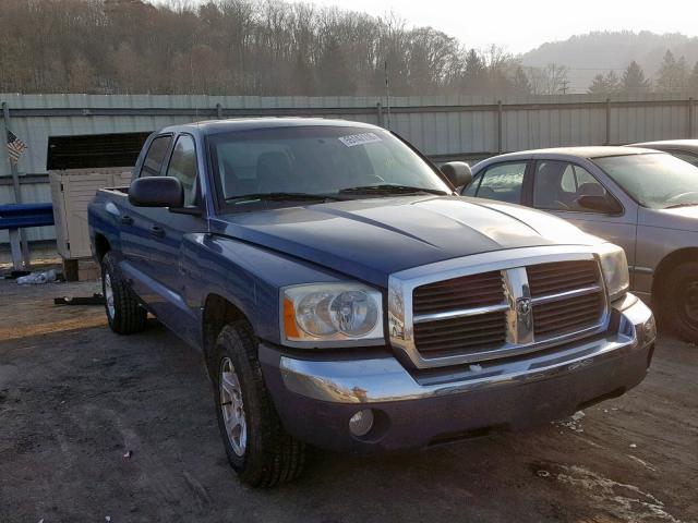 1D7HE48N15S224164 - 2005 DODGE DAKOTA QUA BLUE photo 1