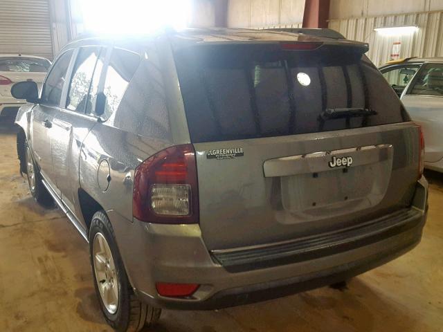 1C4NJCBAXED505005 - 2014 JEEP COMPASS SP GRAY photo 3