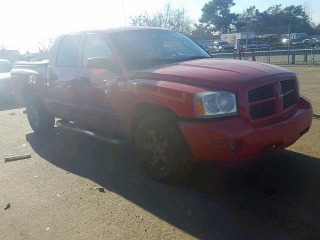 1D7HW48N36S593123 - 2006 DODGE DAKOTA QUA RED photo 1